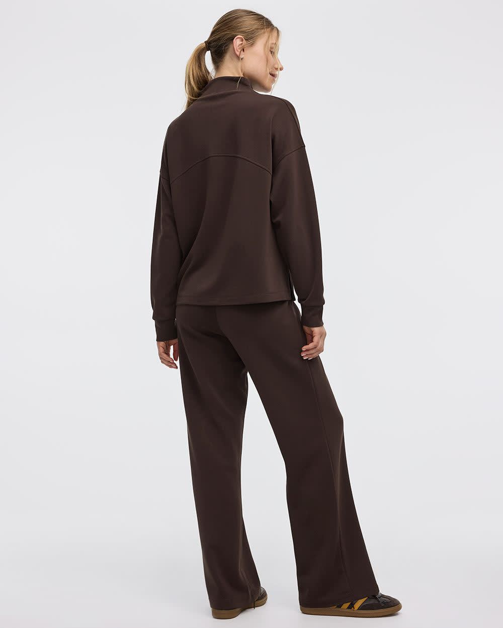 Long-Sleeve Mock-Neck Pullover - HYLUX Hyba